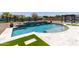 Backyard pool with decorative features at 18319 W Marshall Ave, Litchfield Park, AZ 85340