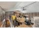 Loft storage area filled with boxes, offering practical space at 21131 E Excelsior Ave, Queen Creek, AZ 85142