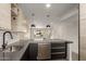 This modern kitchen features stone counter tops and stainless steel appliances at 4701 N 68Th St # 214, Scottsdale, AZ 85251