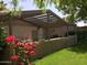 Charming covered patio featuring a brick wall, adding to the home's appeal at 4800 N 68Th St # 164, Scottsdale, AZ 85251