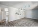 Open living room features modern flooring and an open kitchen concept, great for entertaining at 500 E Hermosa Dr, Tempe, AZ 85282