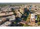 Beautiful aerial view of commercial and residential buildings, canal, and landscaped areas at 6936 E 4Th St # 5, Scottsdale, AZ 85251