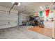 Spacious garage with ample storage and work area, catering to various needs at 7227 E Kramer St, Mesa, AZ 85207