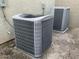 Pair of gray HVAC units outdoors, ensuring climate control in the residence at 7925 S 52Nd Dr, Laveen, AZ 85339