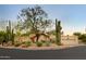 Beautiful home with desert landscaping, mature cacti, and circular driveway at 8255 E Vista De Valle --, Scottsdale, AZ 85255