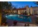 Backyard pool and patio area with desert landscaping for relaxing and enjoying the Arizona sunshine at 8255 E Vista De Valle --, Scottsdale, AZ 85255