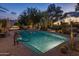 Backyard swimming pool features clean lines and desert landscaping for private outdoor relaxation at 8255 E Vista De Valle --, Scottsdale, AZ 85255