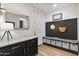 Mudroom with hooks, bench, and storage creating an organized space at 831 E Tonto Pl, Chandler, AZ 85249