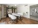 Dining area with built-in shelving at 8419 E Stella Ln, Scottsdale, AZ 85250