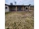 View of backyard features a covered patio extending from the main structure at 9601 N 35Th Dr, Phoenix, AZ 85051