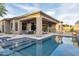 Beautiful pool and patio area, perfect for outdoor entertaining and relaxation at 9847 E Preserve Way, Scottsdale, AZ 85262