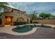Backyard featuring a private pool, wood deck and lush landscaping create a relaxing oasis, ideal for entertaining and enjoyment at 18283 N 93Rd St, Scottsdale, AZ 85255