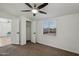 Bedroom with a view, window and two closets at 2118 E Oak St, Phoenix, AZ 85006