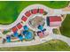 Aerial shot of community splash pad and play areas, great for outdoor fun at 23693 W Grove St, Buckeye, AZ 85326