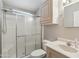 Bathroom with a walk in shower and linen storage at 2400 E Baseline Ave # 71, Apache Junction, AZ 85119