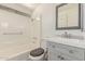 Bathroom with vanity, mirror, shower and toilet at 2650 W Union Hills Dr # 29, Phoenix, AZ 85027
