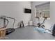 Well-equipped exercise room with fitness machines, weights, and a mounted TV at 29403 N 119Th Ln, Peoria, AZ 85383