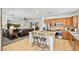 Spacious kitchen area with stainless steel appliances and granite island seating, ideal for entertaining at 3336 W Morse Dr, Anthem, AZ 85086