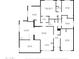 Detailed floor plan showcasing the layout of the home, including bedrooms, bathrooms, and living areas at 501 E Alameda Dr, Tempe, AZ 85282