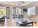 Open-concept living area with doors leading to the outdoor space at 6443 E Malcomb Dr, Paradise Valley, AZ 85253