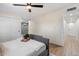 Calm bedroom with closet, neutral tones, and adjacent ensuite bathroom for a tranquil space at 7026 E Pasadena Ave, Paradise Valley, AZ 85253