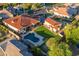 Beautiful aerial view of a home with a pool and manicured lawn at 8325 W Cantera Ave, Peoria, AZ 85383