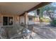 Outdoor patio with table for enjoying outdoor living at 8540 N 43Rd Dr, Glendale, AZ 85302