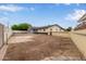 Large dirt backyard featuring block wall and fence at 2022 E Mulberry Dr, Phoenix, AZ 85016