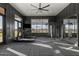 Well-equipped fitness center with treadmills, weight machines, and a large mirror, perfect for workouts at 20486 E Via Del Jardin --, Queen Creek, AZ 85142