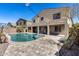 Private pool area surrounded by pavers with home in the background at 23420 N 121St Ave, Sun City, AZ 85373