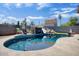 Backyard pool and slide offers the ideal place for Gathering fun at 2727 W Libby St, Phoenix, AZ 85053