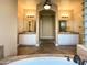 Luxurious main bathroom with and sinks at 3840 E San Mateo Way, Chandler, AZ 85249