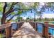 Wooden bridge extends over the pond at 4254 S Winter Ln, Gilbert, AZ 85297