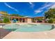 Shallow pool with a gradual entry is great for children to play and have fun in the water at 4254 S Winter Ln, Gilbert, AZ 85297