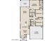 Detailed floor plan showcasing the layout, including bedrooms, kitchen, living spaces, and garage at 47165 W Coe St, Maricopa, AZ 85139