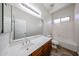 Bathroom featuring single vanity, toilet, tub and shower combination at 7126 W Ocotillo Rd, Glendale, AZ 85303