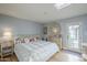 Light and airy bedroom with a skylight and decorative accents at 7471 E Northern Ave, Scottsdale, AZ 85258