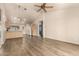 Open concept living area with vaulted ceilings, new flooring and plenty of natural light at 860 N Mcqueen Rd # 1157, Chandler, AZ 85225