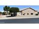 Street view shows the home's well-kept landscaping and the enclosed patio, adding a layer of privacy at 1320 E Bellerive Dr, Chandler, AZ 85249