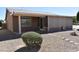 Charming home with well-manicured landscaping, stepping stone pathway, and an enclosed patio for relaxed outdoor living at 1320 E Bellerive Dr, Chandler, AZ 85249