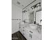 Bathroom featuring double vessel sinks and a black and white marble countertop at 1401 S Rita Ln, Tempe, AZ 85281