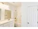 This bathroom features a single sink vanity, soaking tub, and a new faucet at 20411 W Mountain Sage W Dr, Buckeye, AZ 85326