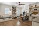 Stylish home office featuring custom built-ins, hardwood floors, and natural light at 3308 N 51St St, Phoenix, AZ 85018