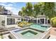 Gorgeous backyard oasis featuring a sparkling pool, hot tub, and poolside cabana at 3308 N 51St St, Phoenix, AZ 85018