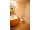 Single sink bathroom with toilet and shower and tub combination at 44944 W Miramar Rd, Maricopa, AZ 85139