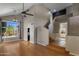 Spacious living area with large windows and hardwood floors, ideal for entertaining at 4753 E Bighorn Ave, Phoenix, AZ 85044