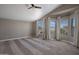 Spacious main bedroom with high ceilings, ceiling fan and multiple windows for natural light at 4753 E Bighorn Ave, Phoenix, AZ 85044
