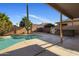 Backyard pool with outdoor grill at 4753 E Bighorn Ave, Phoenix, AZ 85044