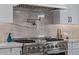 Professional-grade stove with custom tile backsplash and sleek design elements at 5515 E Dale Ln, Cave Creek, AZ 85331