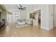 Stylish living area featuring a large sectional sofa and an open layout at 5810 E Nora St, Mesa, AZ 85215